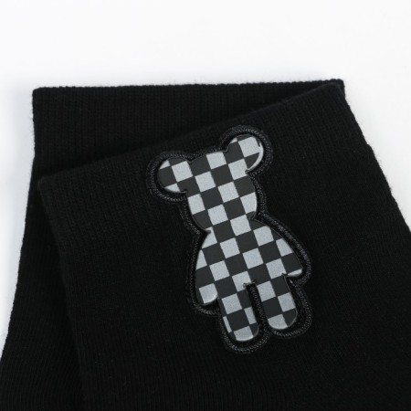 Women's socks "Bear in the cage" A. Nzhvip1301-04, black color, river 36-40-2