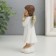 Polystone souvenir "Angel with a flashlight" Golden wings 4x4.8x13 cm