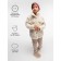Children's jacket Amarobaby Lama, height 128 cm, beige color