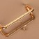 Farmoire sewing "rectangle", 10 cm, gold color