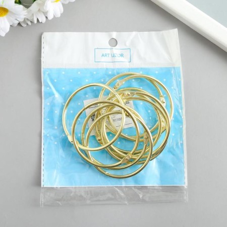 Ring for creativity (for photo albums) "gold" int. D = 4.5 cm of external. D = 5 cm-2
