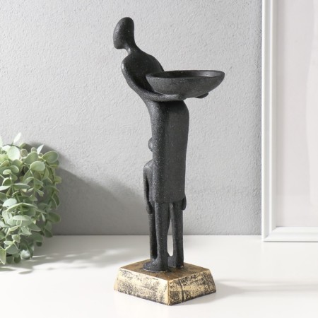 Polystone Summary "Maternity" Black 15x11x34.5 cm-4