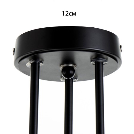Svetogor chandelier "Age" 3x60W E27 black-5