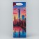 Gift package for a bottle, packaging, “City of Happiness”, 9 x 25 x 8.9 cm
