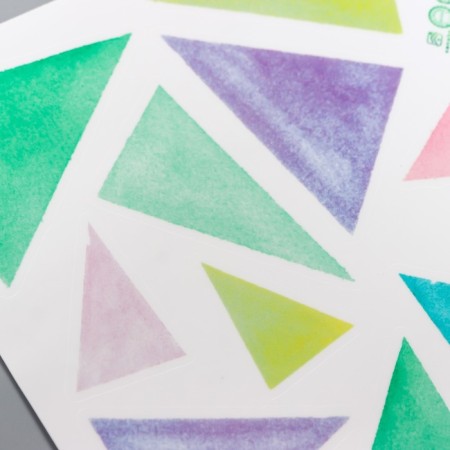 Stick plastic interior color "color triangles - different shapes" 20x29 cm-3