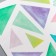 Stick plastic interior color "color triangles - different shapes" 20x29 cm