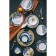 Porcelain dessert shade "Star Night", D = 20.5 cm