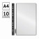 Folder with 10 A4 inserts, 160 μm, calligrata, with perforation, black