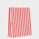 Crafts, red, "stripes", 33 x 26 x 12 cm