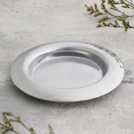 Cup "Cup 94" Metal per candle, 9.4x9.4x1.2 cm, chrome-1