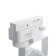 Luazon Lighting track lamp for the GU10 lamp, eight faces, white housing