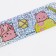 Cardboard bookmark "cats", holography