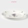 Porcelain dining lunch “Lavender”, D = 25.3 cm, white color
