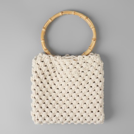 Handles for a bag, 2 pcs, bamboo, d = 15/17 cm, thickness 0.8 cm-3