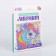 Diamond mosaic on a magnet with a complete filling for children "Magic Pony"