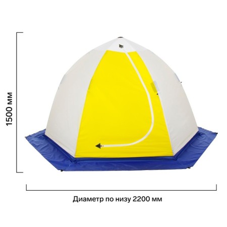 Winter "Stack" Elite 2-seater tent with a breathing top-1