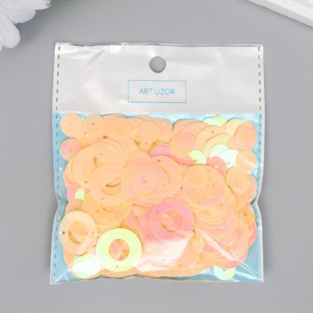 Sequins "Circle in the ring" Cream set 30 g d = 2 cm-2