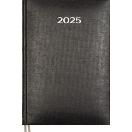Dated diary 2024, A5, 176 sheets, Attomex.lancaster, Balakron cover, Lasse, block 70 g/m2, black