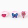 Ring 3 pcs with a tattoo "Beautiful fairy" 8 x 12 cm
