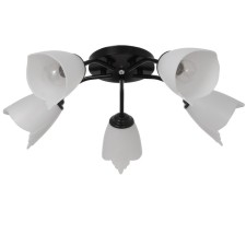Six 5x15W E27 52x52x15cm Bayerlux black-white