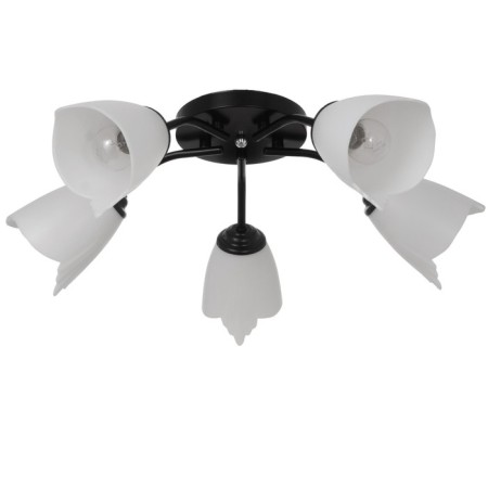 Six 5x15W E27 52x52x15cm Bayerlux black-white