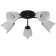 Six 5x15W E27 52x52x15cm Bayerlux black-white