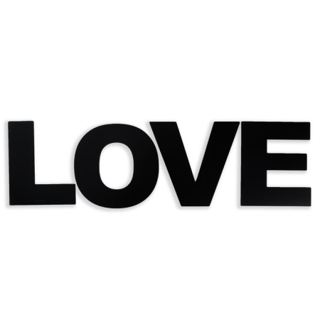 Panel letters "Love" The height of the letters 30 cm, set 4 parts black-1