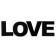 Panel letters "Love" The height of the letters 30 cm, set 4 parts black