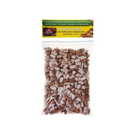 Designer from bricks "for free creativity", brown, 600 parts-3