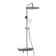 The shower system Wasserkraft A113.116.155.ch Thermo, tropical shower, thermostat, chrome/white 1011511