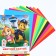 Cardboard tinted, A4, 10 sheets, 10 colors, moped, bilateral, in a package, 200 g/m², puppy patrol