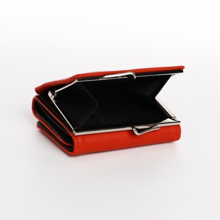Women's wallet on the button, redhead color-4