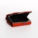 Women's wallet on the button, redhead color