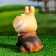 Garden figure "Caterpillar Smile" 9x14x17cm