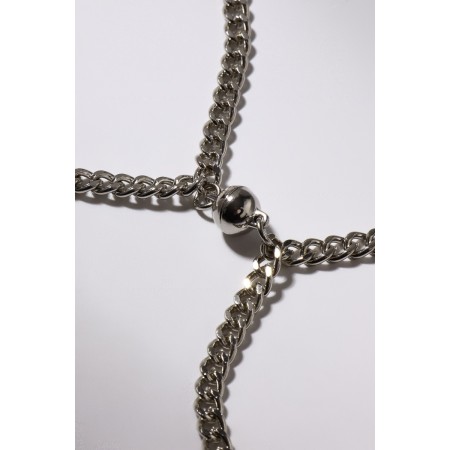 Bracelets "Demetrons" on the magnet, the color of silver l = 17-8
