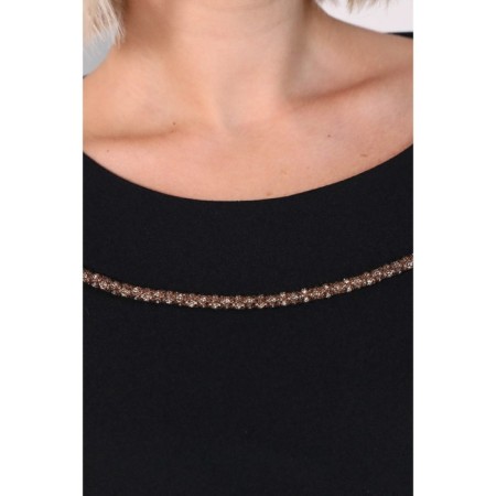 Women's dress, size 44, black color-5