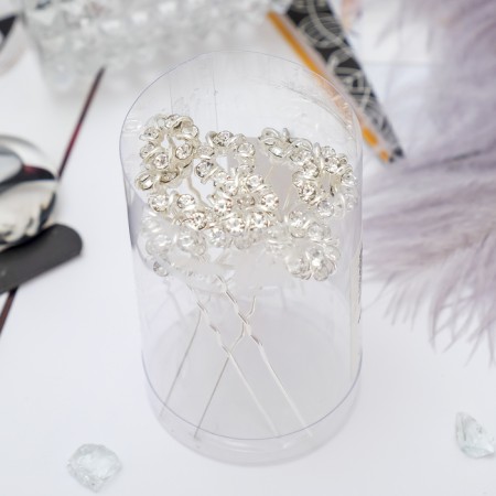 Hair stile "Star flare" 1.2x6 cm, silver-1