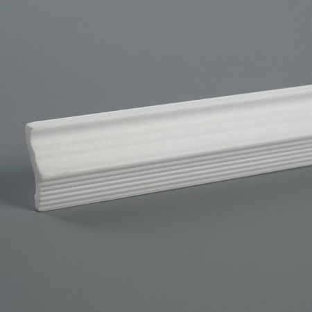 Ceiling skirting board 05015E, white 43x26x2000 mm-3