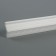 Ceiling skirting board 05015E, white 43x26x2000 mm
