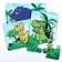 Set of puzzles "Dinosaurs", 3 puzzles, 6 parts
