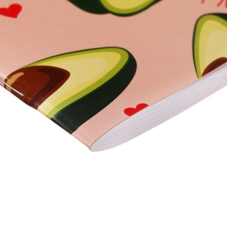 Sketchbook 165 x 165 mm, 40 sheets of "avocadics", covered cardboard, block 100 g/m²-2