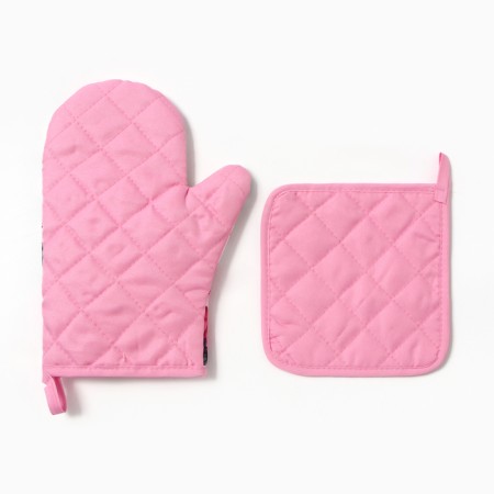 Kitchen "hydrangea" mittens-seizure 20x27cm, selection of 17x17cm 100% p/e-2