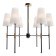 Caustra Freya Fr5196PL-06BBS TIDA, 630x630x630 mm, E14, 6x40W, black color and brass