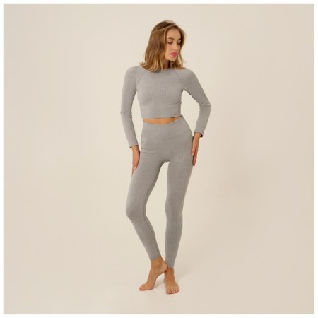 Sports legins, size m, color gray color-2