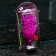 Silicone Aquarium plant, glowing in the dark, 8 x 15 cm, purple