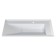 Snow -out sink uperwood lotus, 80 cm, rectangular, white glossy