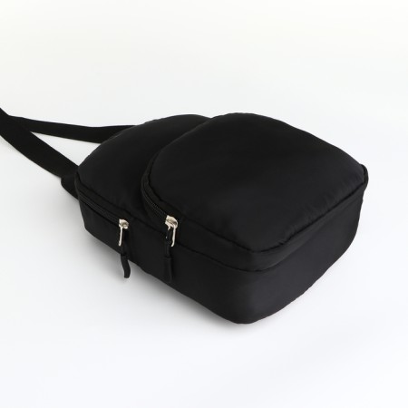 Young youth bag-bag, Textura, from textiles, black color-3