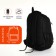 Youth backpack on lightning, 6 pockets, black color
