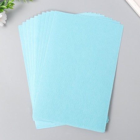 Hard felt 1 mm 20x30 cm, light blue