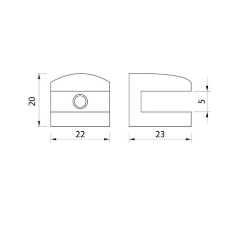 P1110GP commander, 22x23x20 mm, 4 pcs in a set, color gold-5